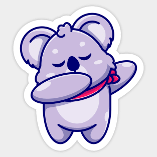 Cute baby koala dabbing cartoon Sticker